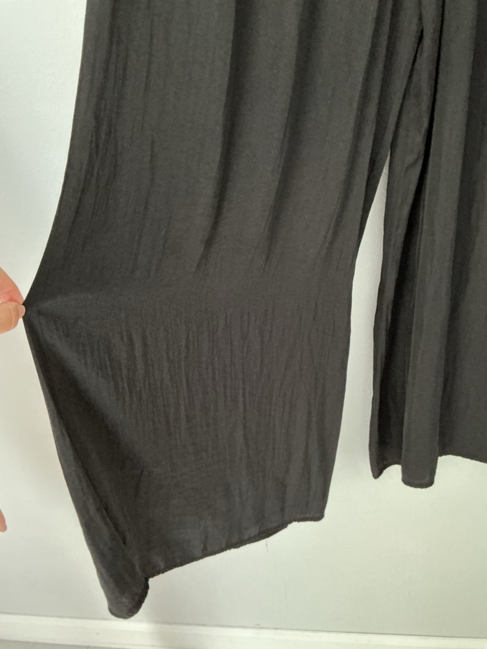 Zara Black Wide-Leg Pants - Picture 8 of 16